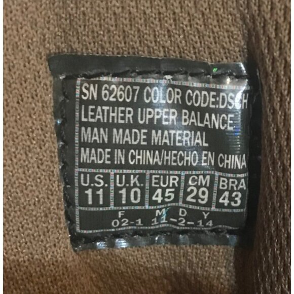 Skechers Men's Memory Foam Leather Sneakers Size 11 Brown Lace Up - Picture 4 of 4